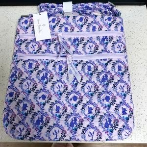Vera Bradley Disney Belle Floral Triple Zip Hipster NWT